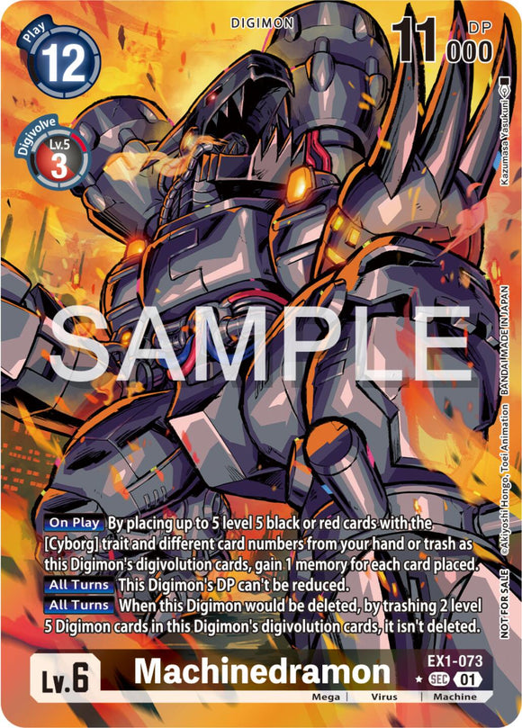 Machinedramon (Release Special Booster Ver.2.0 Celebration Event Winner) [EX1-073 SEC] [Release Special Booster 2.0 Celebration Event Cards] Foil