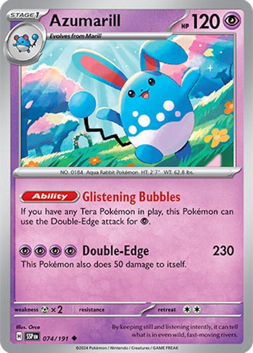 Azumarill [074/191] - (Surging Sparks) Reverse Holofoil