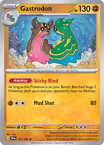 Gastrodon [107/191] - (Surging Sparks) Reverse Holofoil