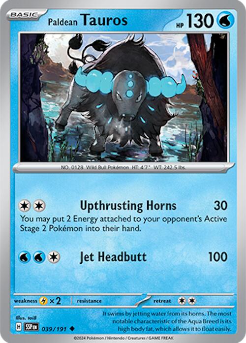 Paldean Tauros [039/191] - (Surging Sparks) Reverse Holofoil