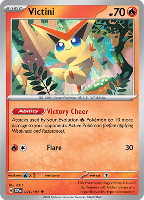 Victini [021/191] - (Surging Sparks) Reverse Holofoil