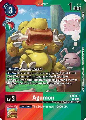 Agumon - EX8-007 (Limited Foil) [EX8-007-U] [Chain of Liberation] Foil