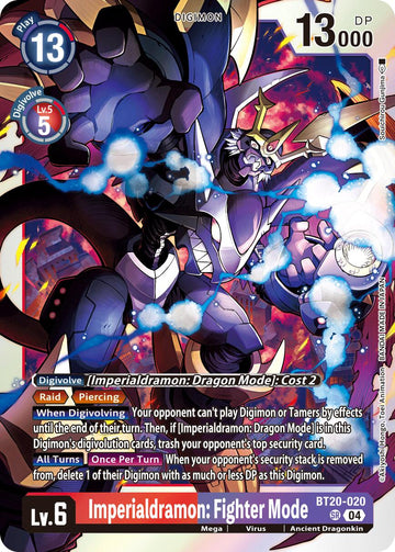 Imperialdramon: Fighter Mode [BT20-020 SR] [Release Special Booster 2.5] Foil