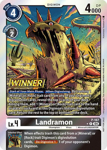 Landramon (Store Tournament 2025 Vol.1 Winner Pack) [P-167 P] [Digimon Promotion Cards] Foil