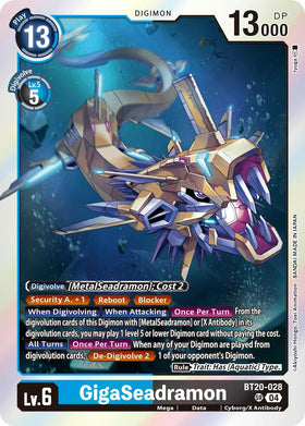 GigaSeadramon [BT20-028 SR] [Release Special Booster 2.5] Foil