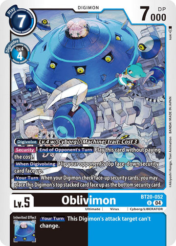 Oblivimon [BT20-052 U] [Release Special Booster 2.5]