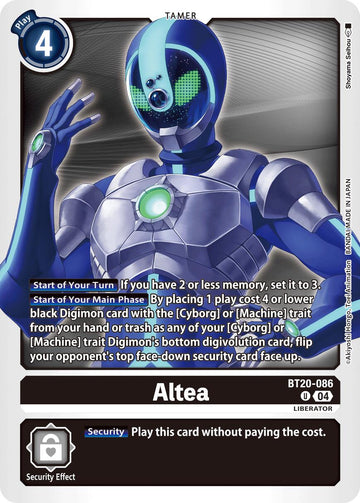 Altea [BT20-086 U] [Release Special Booster 2.5]