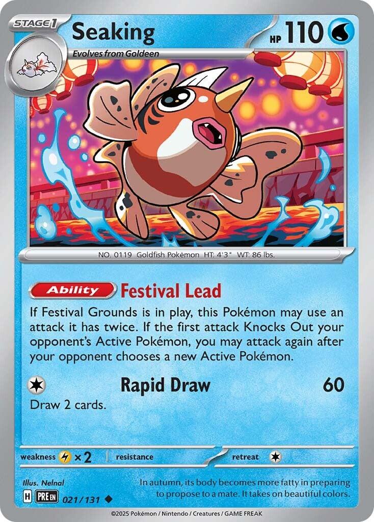 Seaking [021/131] - (Prismatic Evolutions) Reverse Holofoil