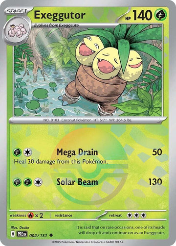 Exeggutor (Poke Ball Pattern) [002/131] - (Prismatic Evolutions) Holofoil