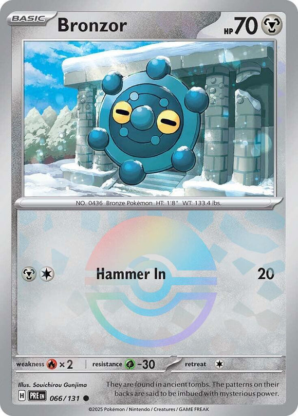 Bronzor (Poke Ball Pattern) [066/131] - (Prismatic Evolutions) Holofoil