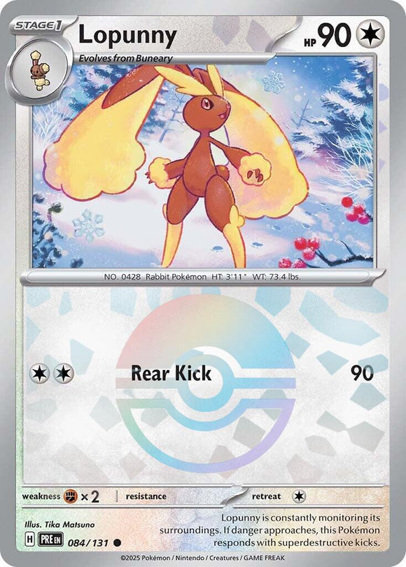 Lopunny (Poke Ball Pattern) [084/131] [Prismatic Evolutions] Holofoil
