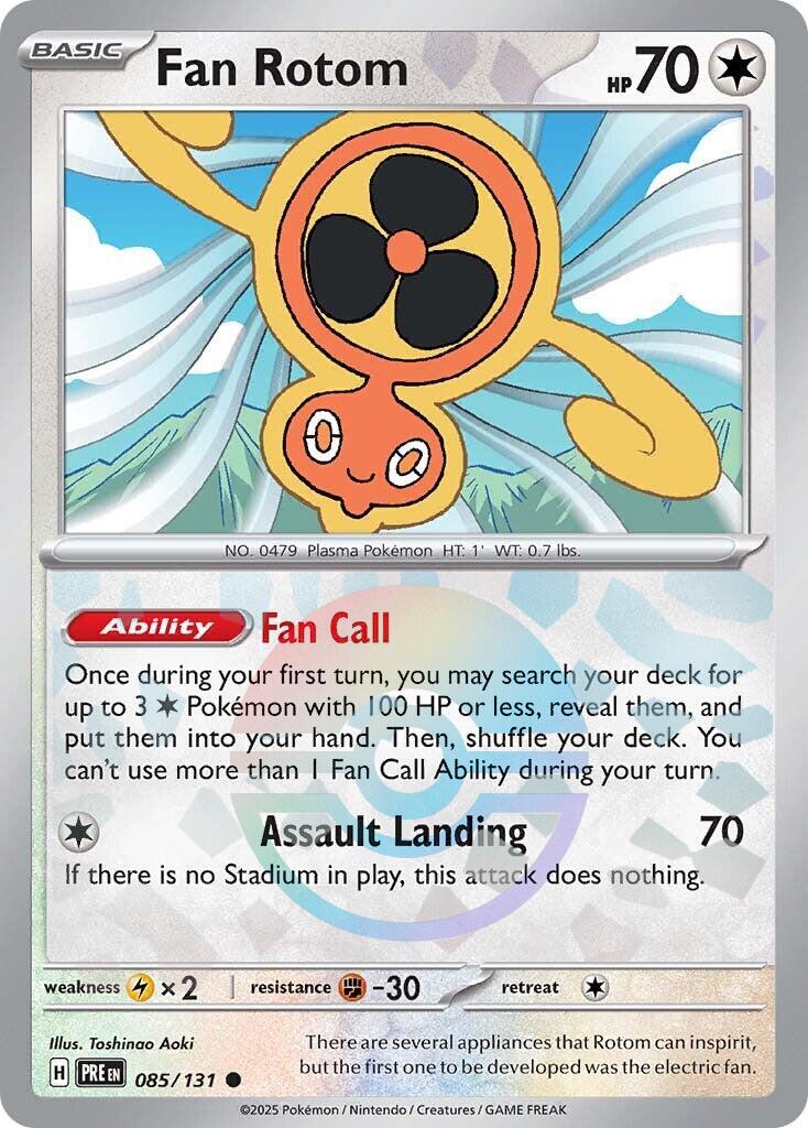 Fan Rotom (Poke Ball Pattern) [085/131] - (Prismatic Evolutions) Holofoil