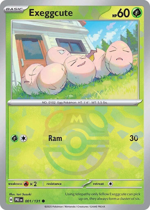 Exeggcute (Master Ball Pattern) [001/131] - (Prismatic Evolutions) Holofoil