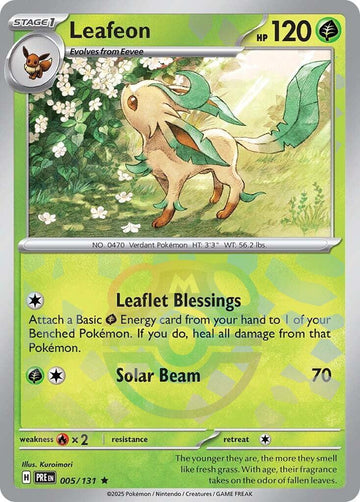 Leafeon (Master Ball Pattern) [005/131] - (Prismatic Evolutions) Holofoil