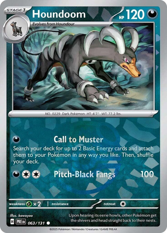 Houndoom (Master Ball Pattern) [063/131] - (Prismatic Evolutions) Holofoil