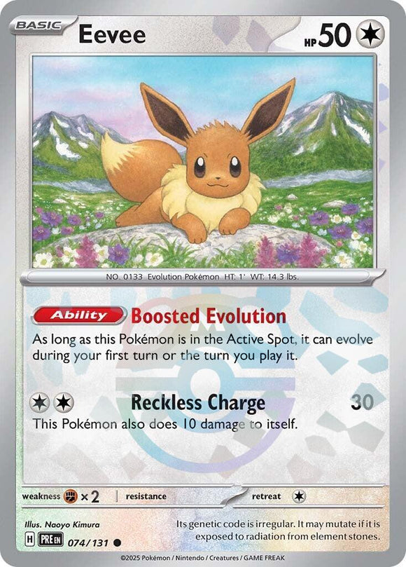 Eevee (Master Ball Pattern) [074/131] - (Prismatic Evolutions) Holofoil
