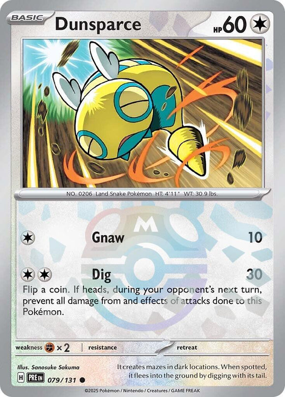 Dunsparce (Master Ball Pattern) [079/131] - (Prismatic Evolutions) Holofoil