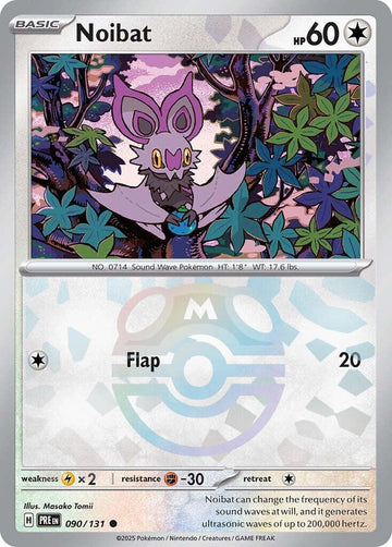 Noibat (Master Ball Pattern) [090/131] - (Prismatic Evolutions) Holofoil