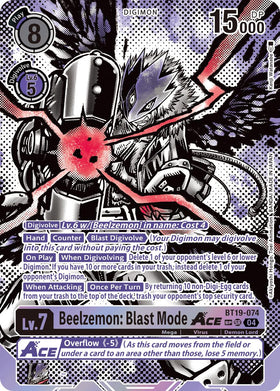 Beelzemon: Blast Mode ACE (Textured) [BT19-074 SR] [Release Special Booster 2.5] Foil