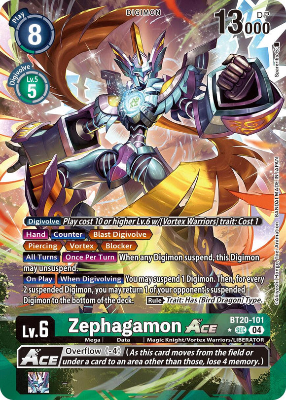 Zephagamon ACE (Alternate Art) [BT20-101 SEC] [Release Special Booster 2.5] Foil