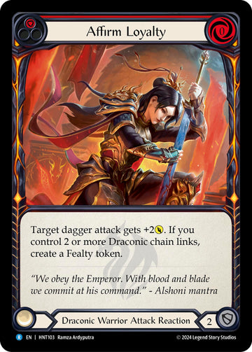 Affirm Loyalty (Red) [HNT103] [The Hunted] Rainbow Foil