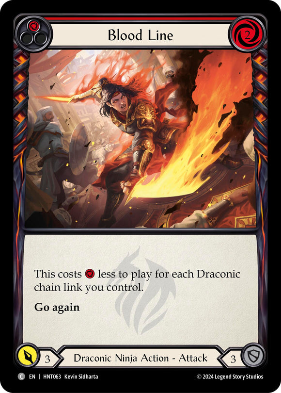 Blood Line (Red) [HNT063] [The Hunted] Rainbow Foil