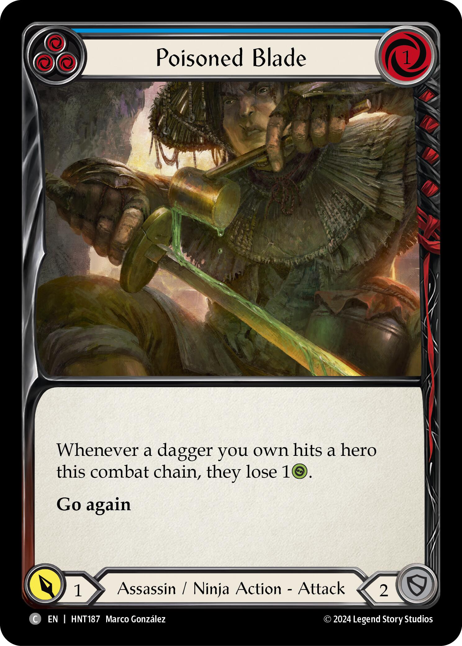 Poisoned Blade (Blue) [HNT187] [The Hunted]