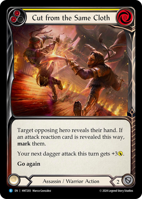 Cut from the Same Cloth (Yellow) [HNT203] [The Hunted] Rainbow Foil