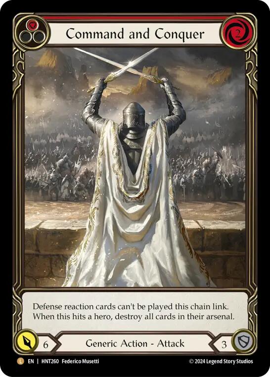 Command and Conquer (Extended Art) [HNT260] [The Hunted] Rainbow Foil