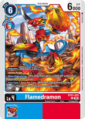 Flamedramon [BT21-035 U] [World Convergence]