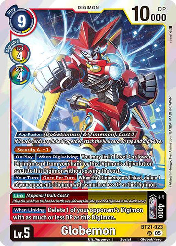 Globemon [BT21-023 SR] [World Convergence] Foil