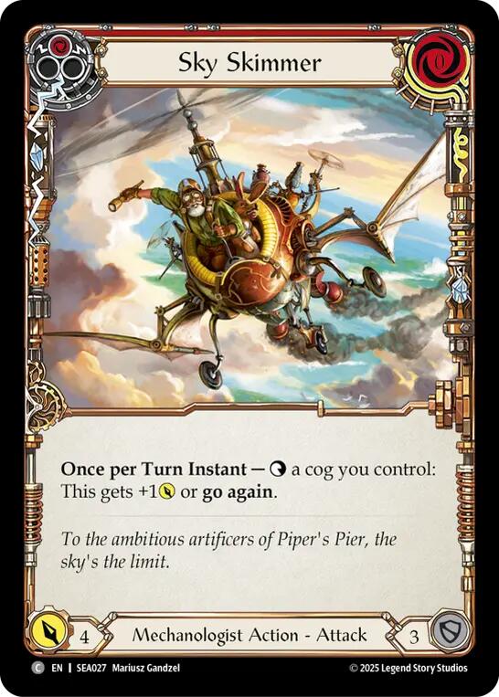 Sky Skimmer (Red) [SEA027] [High Seas] Rainbow Foil