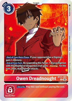 Owen Dreadnought [BT21-081 R] [World Convergence] Foil