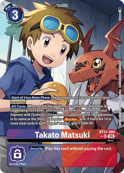 Takato Matsuki (Alternate Art) [BT21-089 SR] [World Convergence] Foil