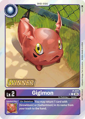 Gigimon (Store Tournament 2025 Vol.2 Winner Pack) [P-177 P] [Digimon Promotion Cards] Foil