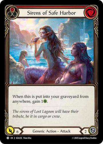 Sirens of Safe Harbor (Red) [SEA226] [High Seas] Rainbow Foil