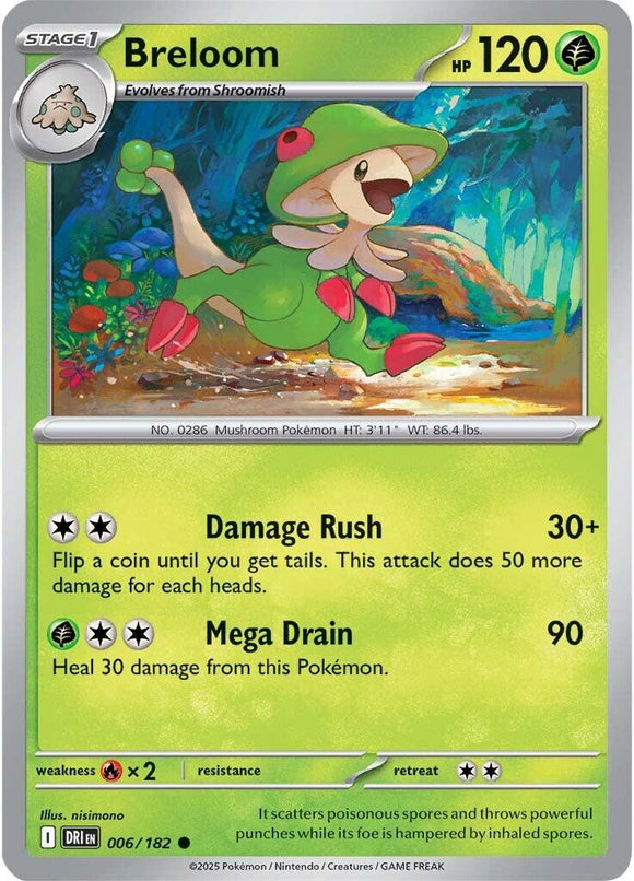 Breloom [006/182] [Destined Rivals] Reverse Holofoil