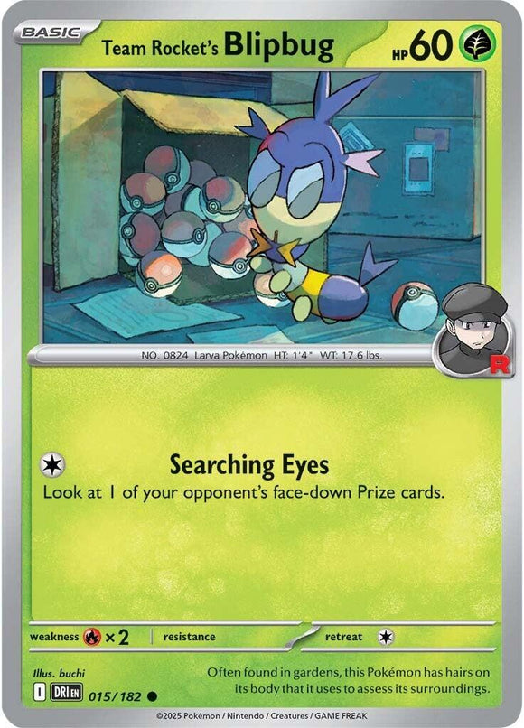 Team Rocket's Blipbug [015/182] [Destined Rivals] Reverse Holofoil