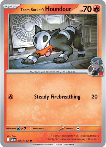 Team Rocket's Houndour [037/182] [Destined Rivals] Reverse Holofoil