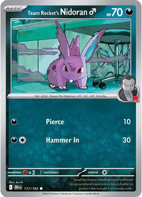 Team Rocket's Nidorand [117/182] [Destined Rivals] Reverse Holofoil