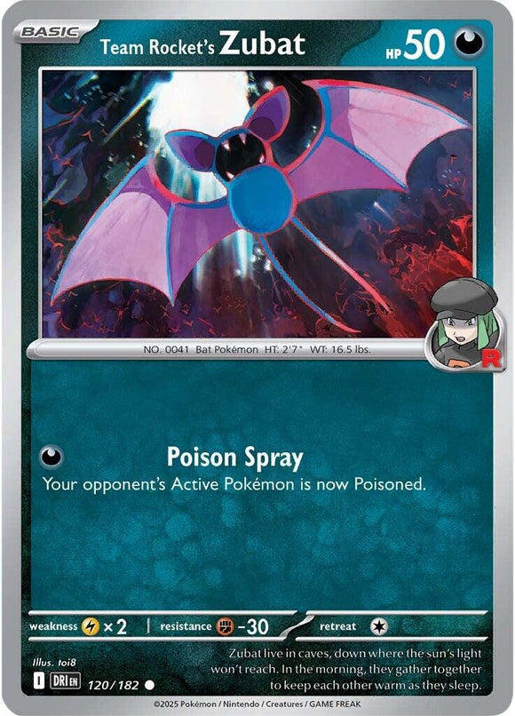 Team Rocket's Zubat [120/182] [Destined Rivals] Reverse Holofoil