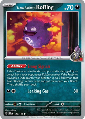 Team Rocket's Koffing [125/182] [Destined Rivals]