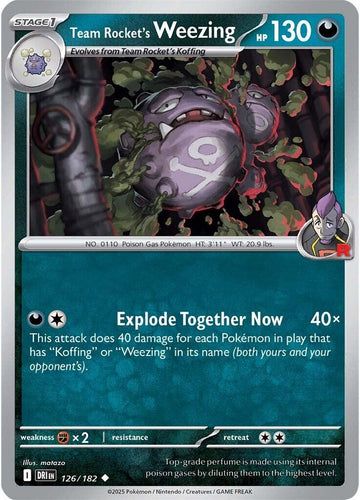 Team Rocket's Weezing - 126/182 [126/182] [Destined Rivals] Reverse Holofoil