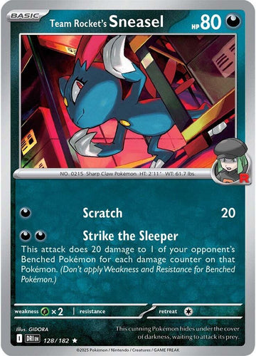 Team Rocket's Sneasel [128/182] [Destined Rivals] Reverse Holofoil