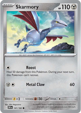 Skarmory [141/182] [Destined Rivals] Reverse Holofoil
