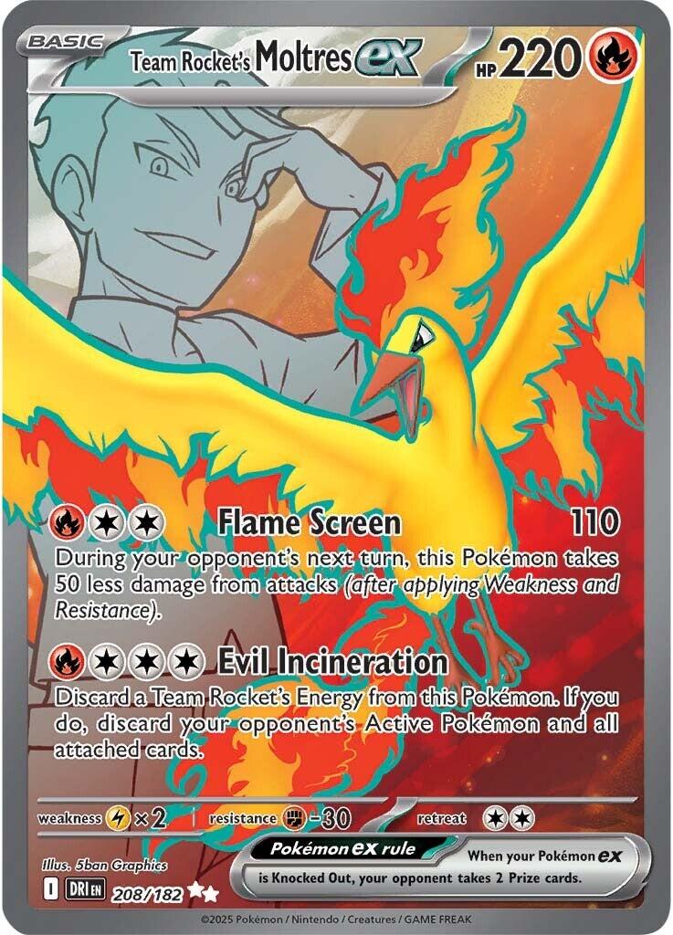 Team Rocket's Moltres ex - 208/182 [208/182] [Destined Rivals] Holofoil