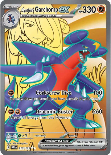 Cynthia's Garchomp ex - 215/182 [215/182] [Destined Rivals] Holofoil