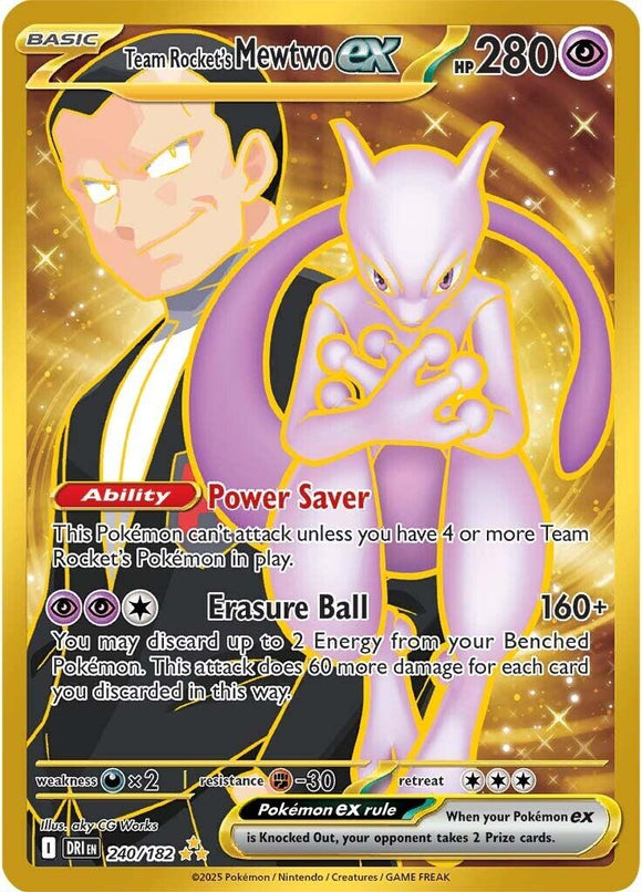 Team Rocket's Mewtwo ex - 240/182 [240/182] [Destined Rivals] Holofoil