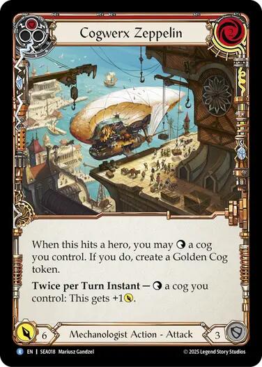 Cogwerx Zeppelin (Red) [SEA018] [High Seas] Rainbow Foil