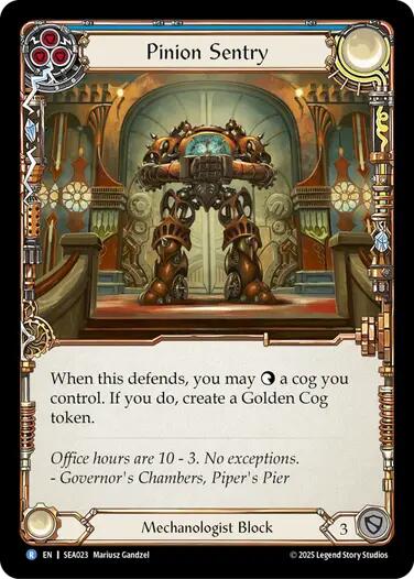 Pinion Sentry [SEA023] [High Seas] Rainbow Foil